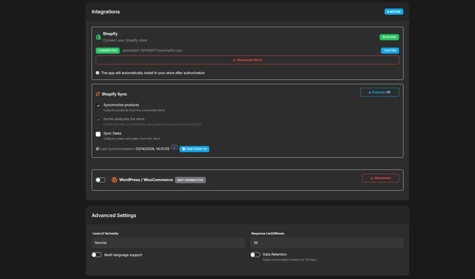 Commerce tools screenshot